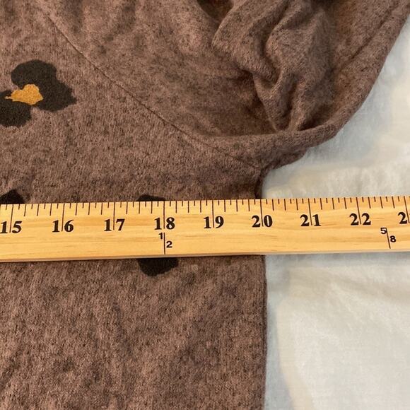 Anthropologie Maronie 2 Piece Set Mocha Loungewear Top/Pants Size Small - Picture 5 of 9